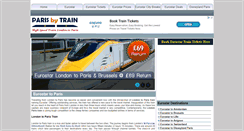 Desktop Screenshot of parisbytrain.co.uk